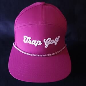 707 Kamel Fuchsia Trap Golf Trucker Hat Cap Adjustable Snap Back Caddy Genuine